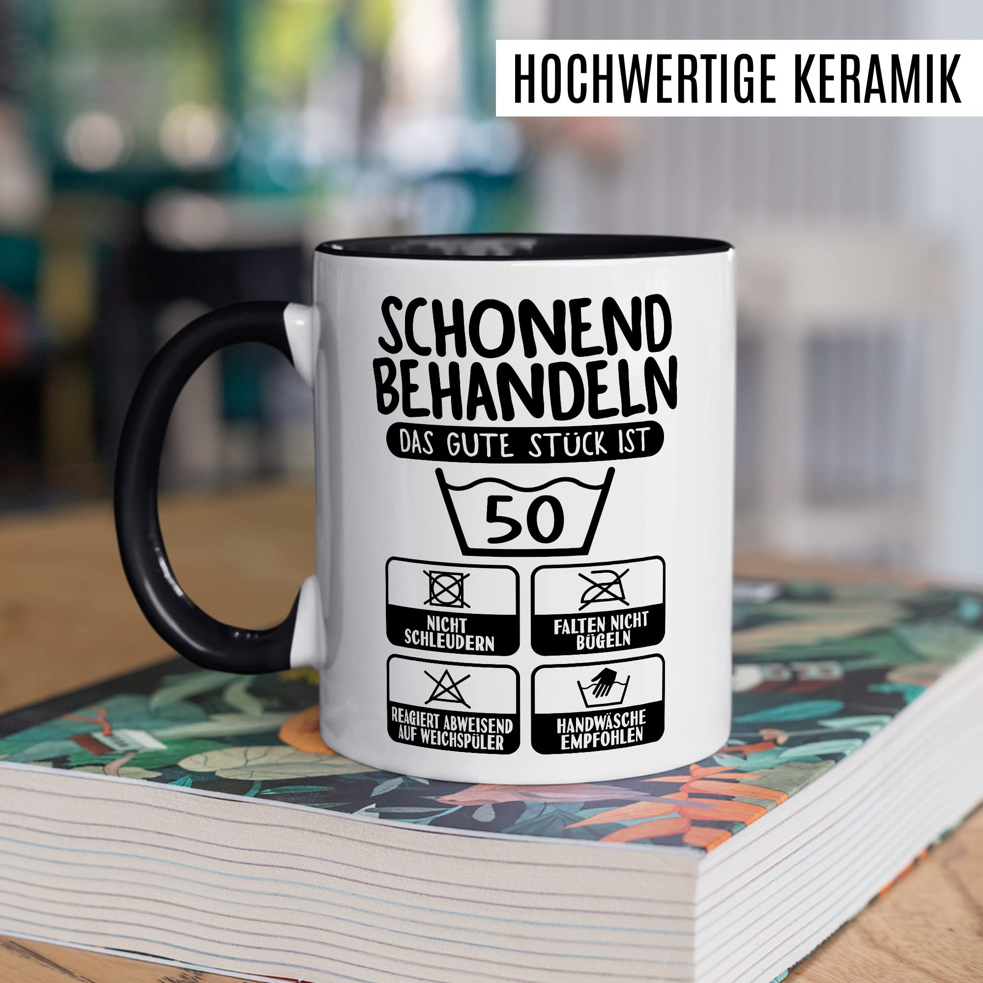 Lustige 50. Geburtstags-Tasse Mit Spruch – „Als Gott Mich Vor 50 Jahren Schuf…“, 330 Ml