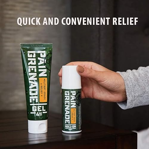 Miniatura 7 de Pain Grenade - Gel de secado rápido con plantas - Gel refrescante y cálido con árnica, mentol, alcanfor, glucosamina y otros botánicos naturales -