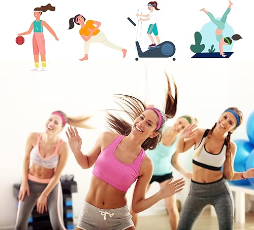 Miniatura 7 de ADMITRY Cinta deportiva para envolver previamente, 6 rollos de diademas negras para el cabello, envoltura deportiva de espuma, beige, blanco, azul,