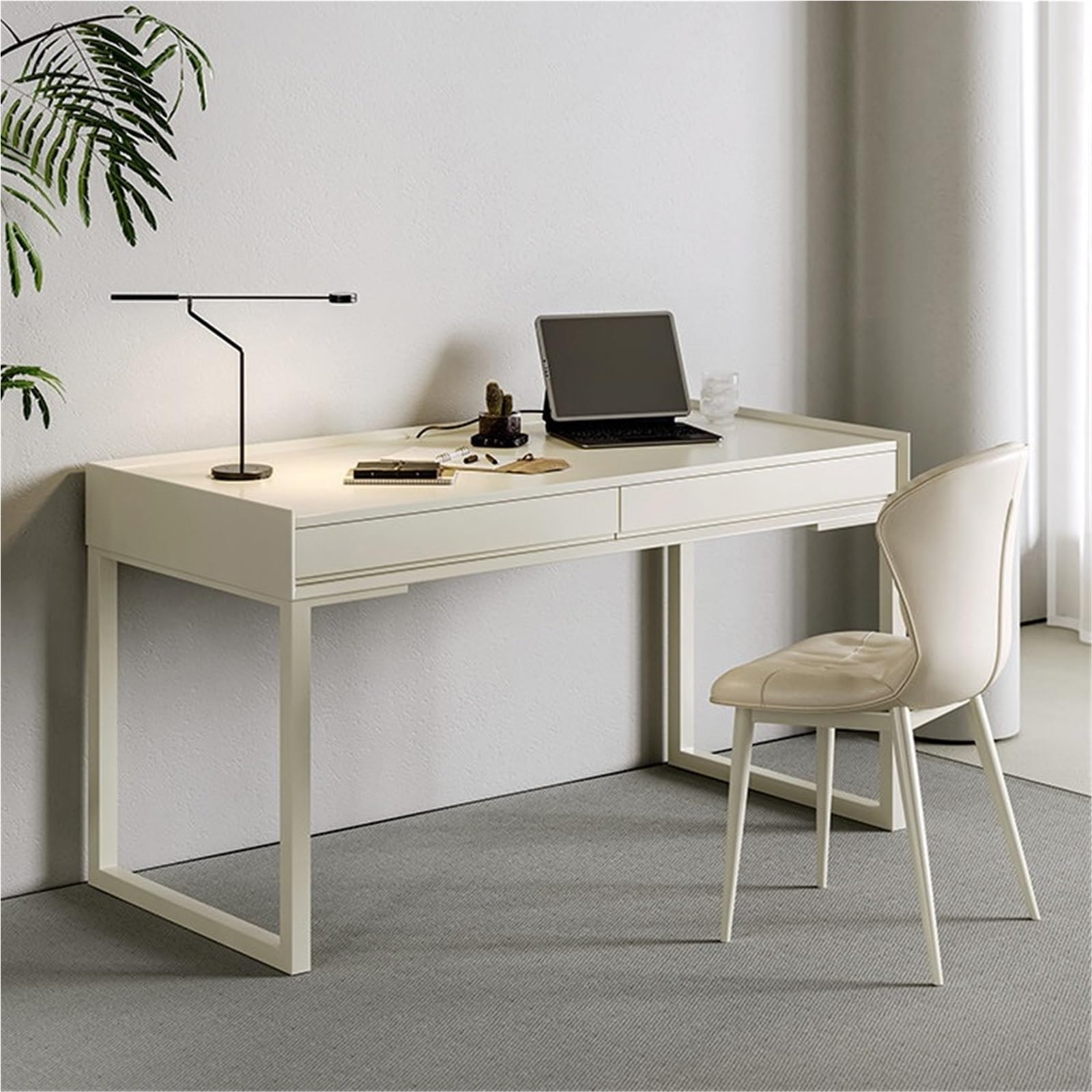 Moderno Tavolo da lavoro con cassetti portaoggetti Scrivania Tavolo PC