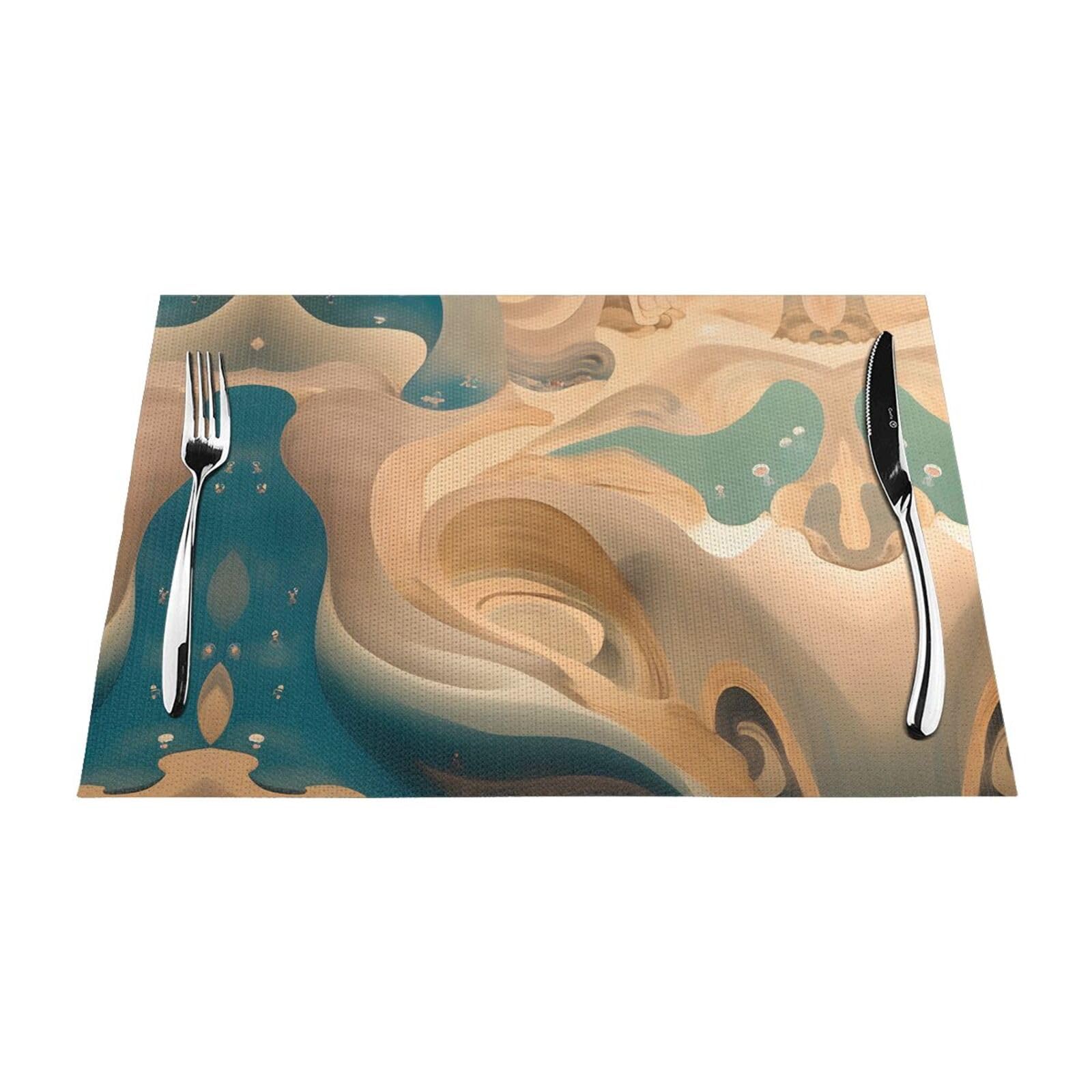 Set de table tissé Dunhuang Mystery x6 pour repas de famille