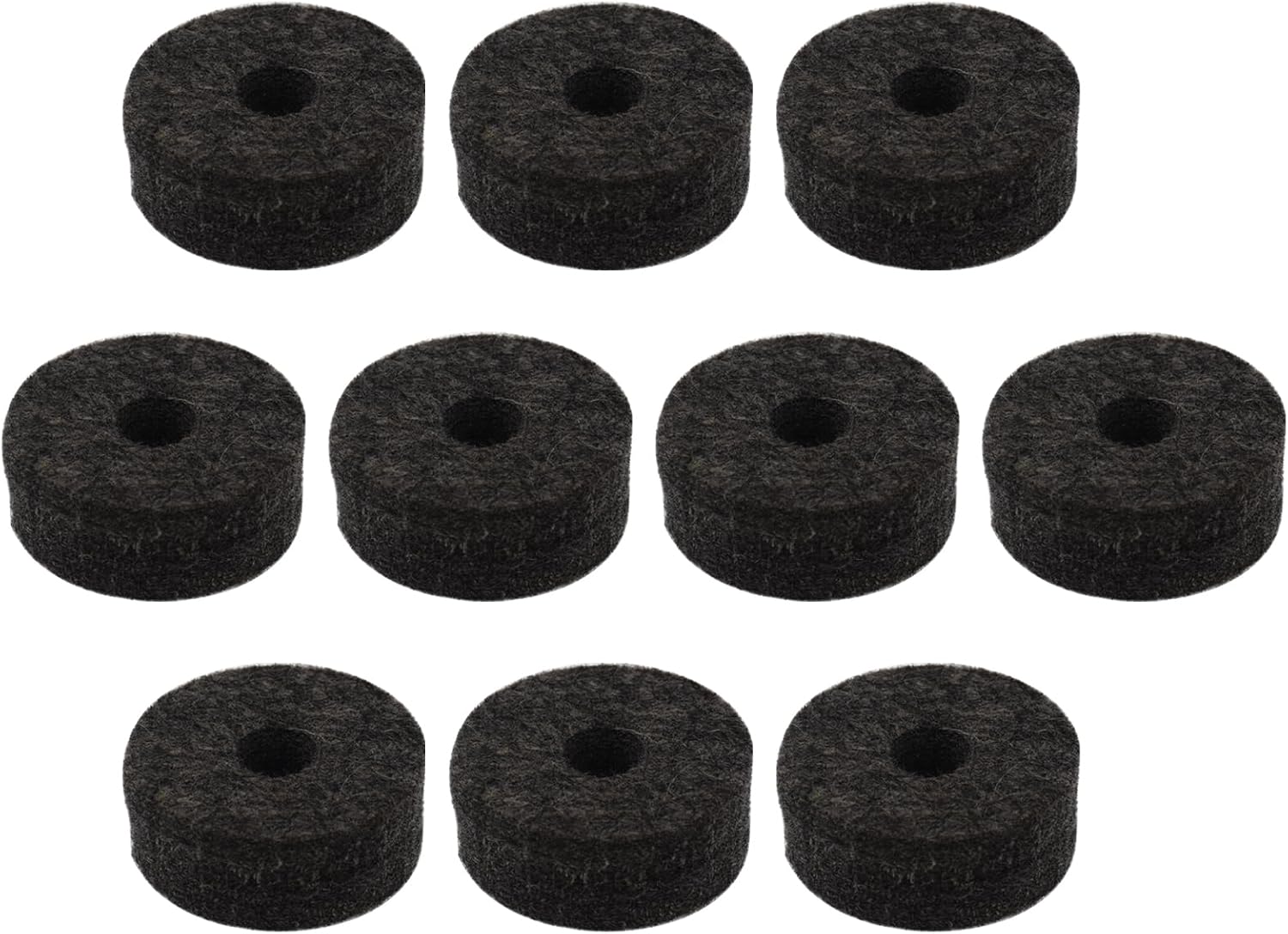 CashBeat Cymbal Stand Felt Washers, Black Drum Felt Pads Replacement Black
