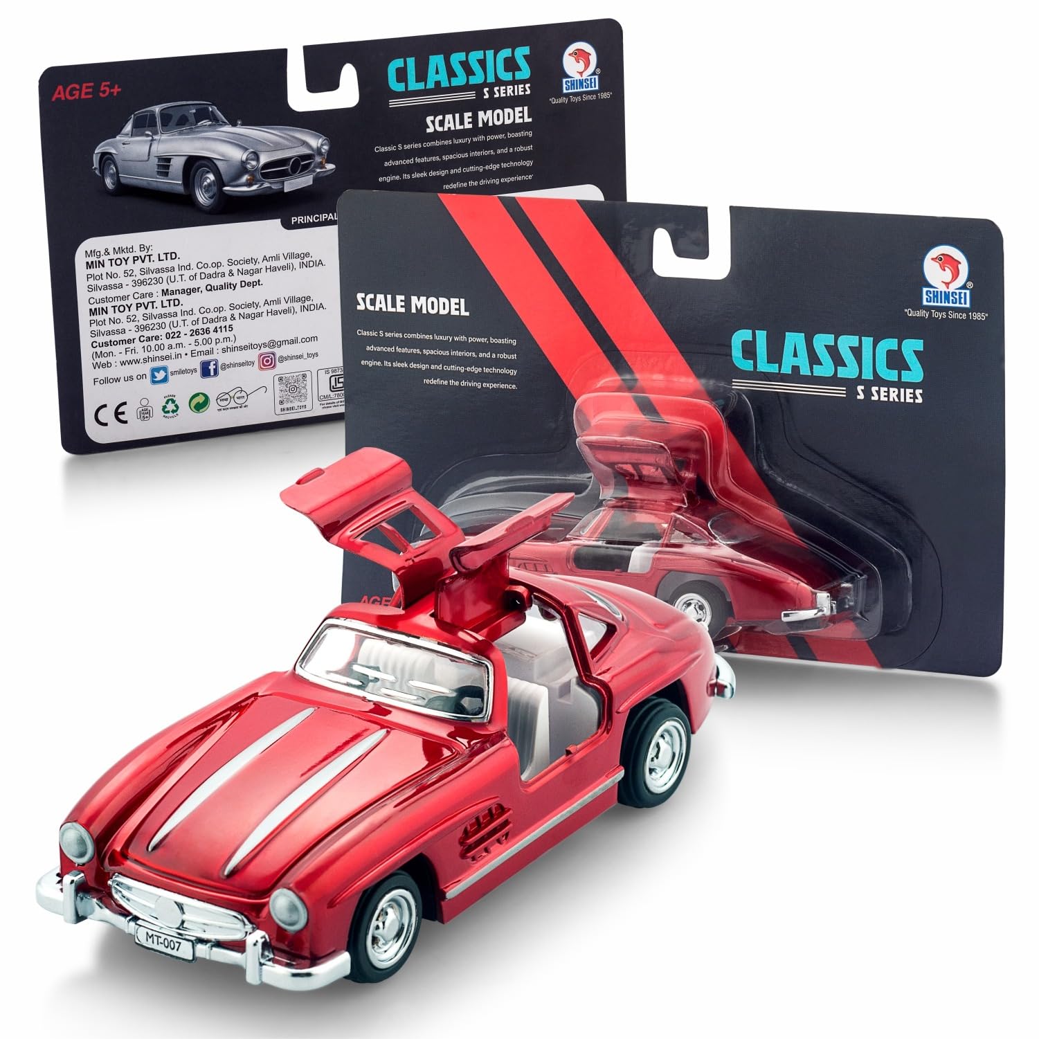Toyscape S Classic | Pull Back Action, Car Toys for Kids | 2+ Age (Colour May Vary)
