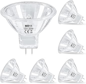 Lot De 10 Ampoules Halogènes MR11 GU4 12V 20W/35W - Réflecteur 35mm, Classe Énergétique G