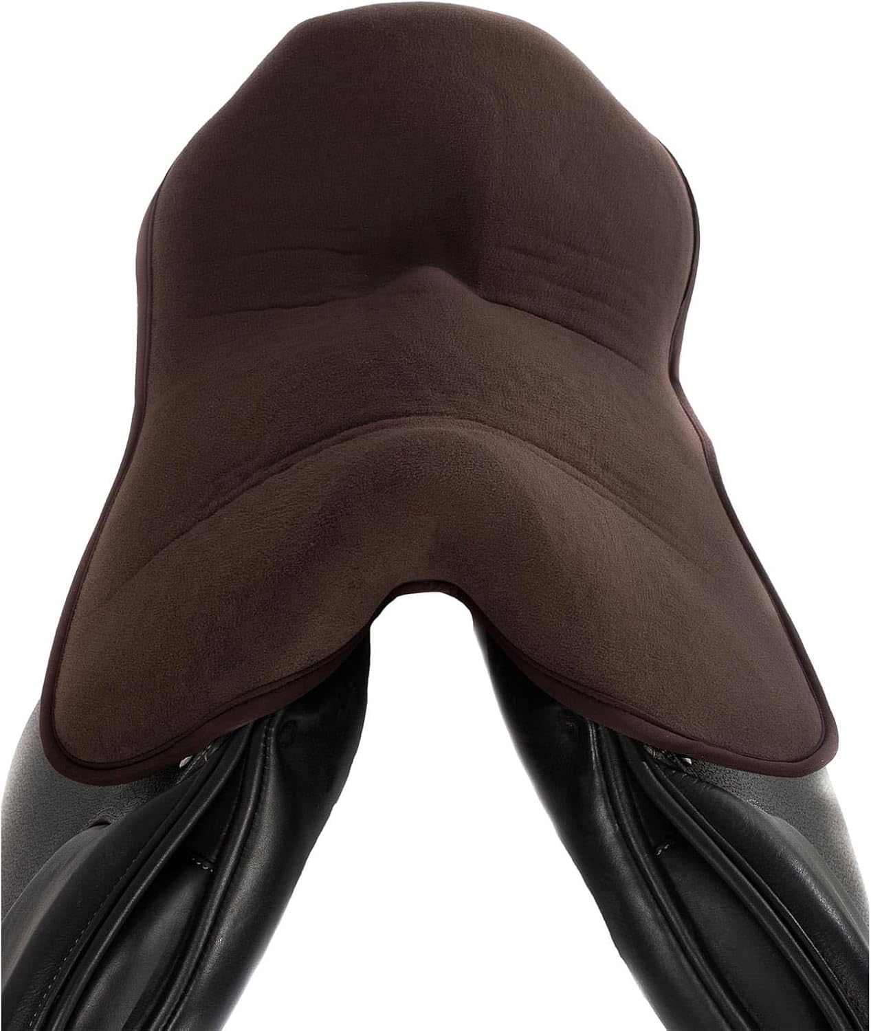 Acavallo Ortho Coccyx Gel in Dri-Lex Seat Saver, Jumping, Large, Brown