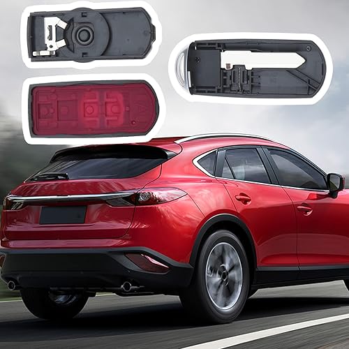 Miniatura 2 de The Lord of the Tools Carcasa de repuesto para llave remota de 2 botones compatible con Mazda 2 3 6 CX3 CX5 CX6 CX-9 MX5 Funda para llave de coche