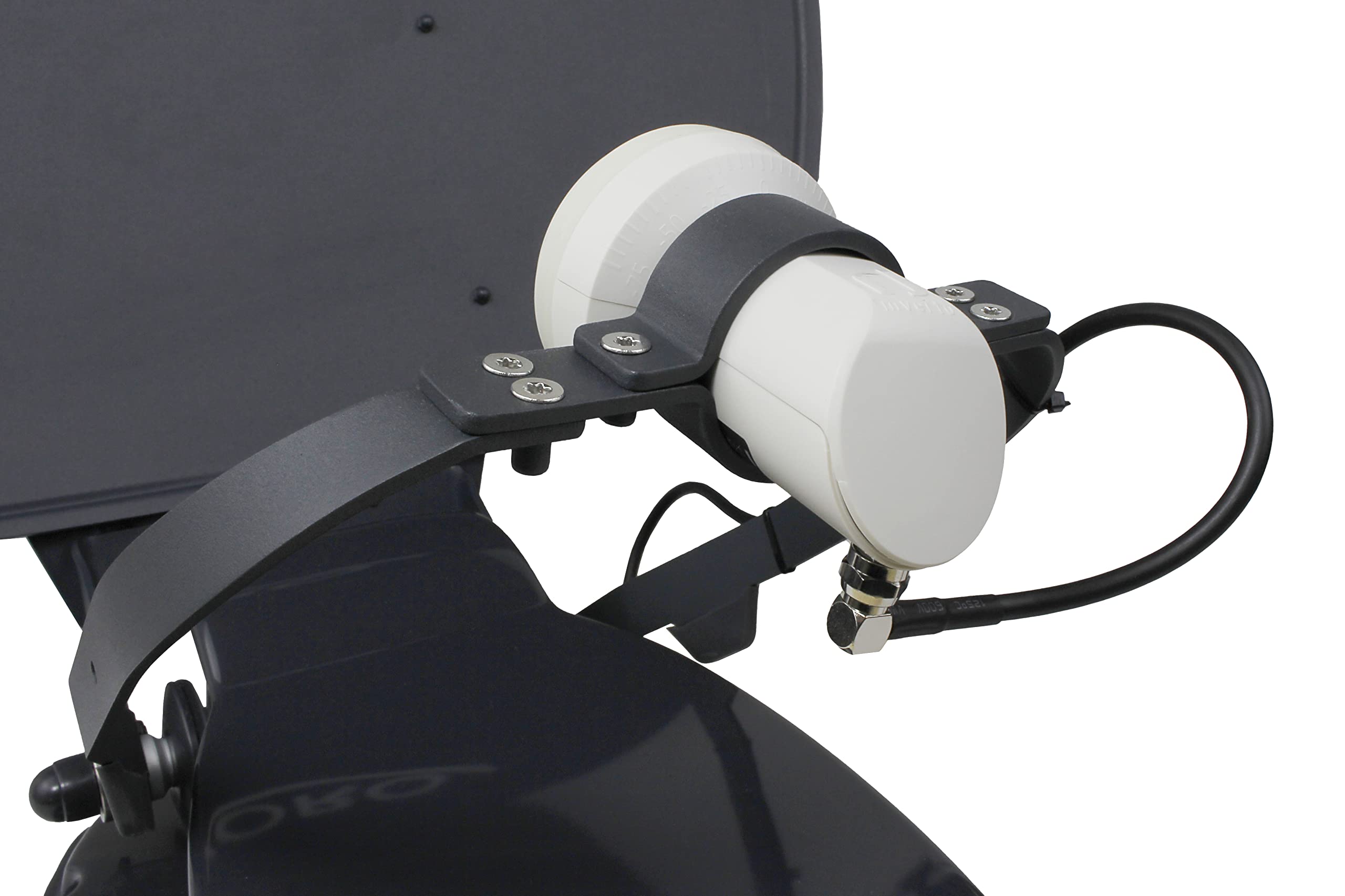 Xoro MTA 55-BT 55 cm w pełni automatyczna antena satelitarna z urządzeniem sterującym do przyczep kempingowych/przyczep kempingowych, szara