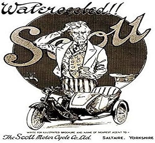 La Scott Motorcycle Company era propiedad de Scott Motors (Saltaire) Limited Shipley West Yorkshire England y era un conocido productor de