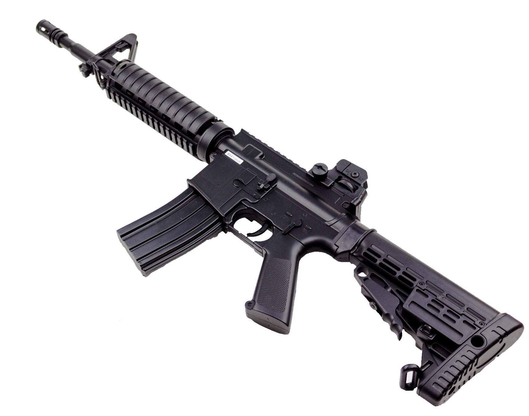 Well Fucile Softair Manuale a Molla M16A7 - Potenza: 0,5 Joule, Colore:Nero - con Accessori