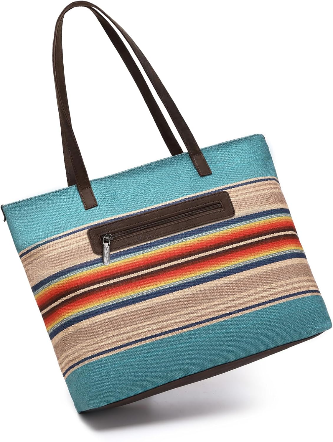 Montana West Wrangler Tote Bag for Women Canvas Shoulder Handbag Aztec Purse - Image 5