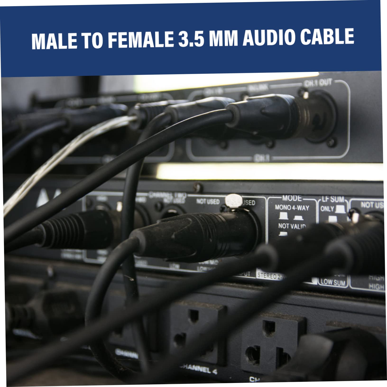 PartyKindom 5pezzi Prolunga Audio Stereo Maschio-femmina Cavo Extension Leggero e Compatto Per Cuffie e Dispositivi Resistente All Usura e Compatibile Con Computer