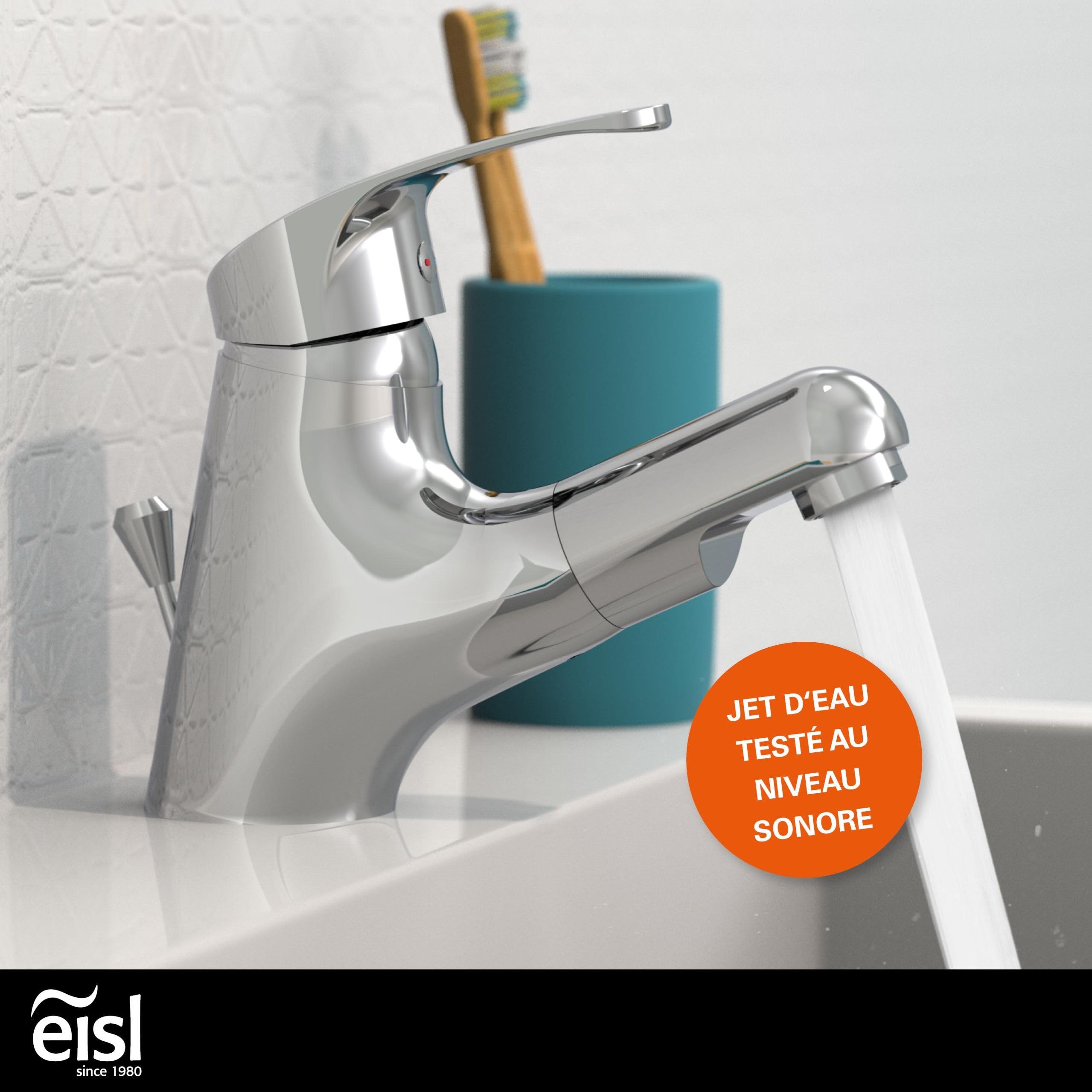 EISL Vico lavabo robinet d'évier avec douchette extractible, 1 pièce, ni075tco