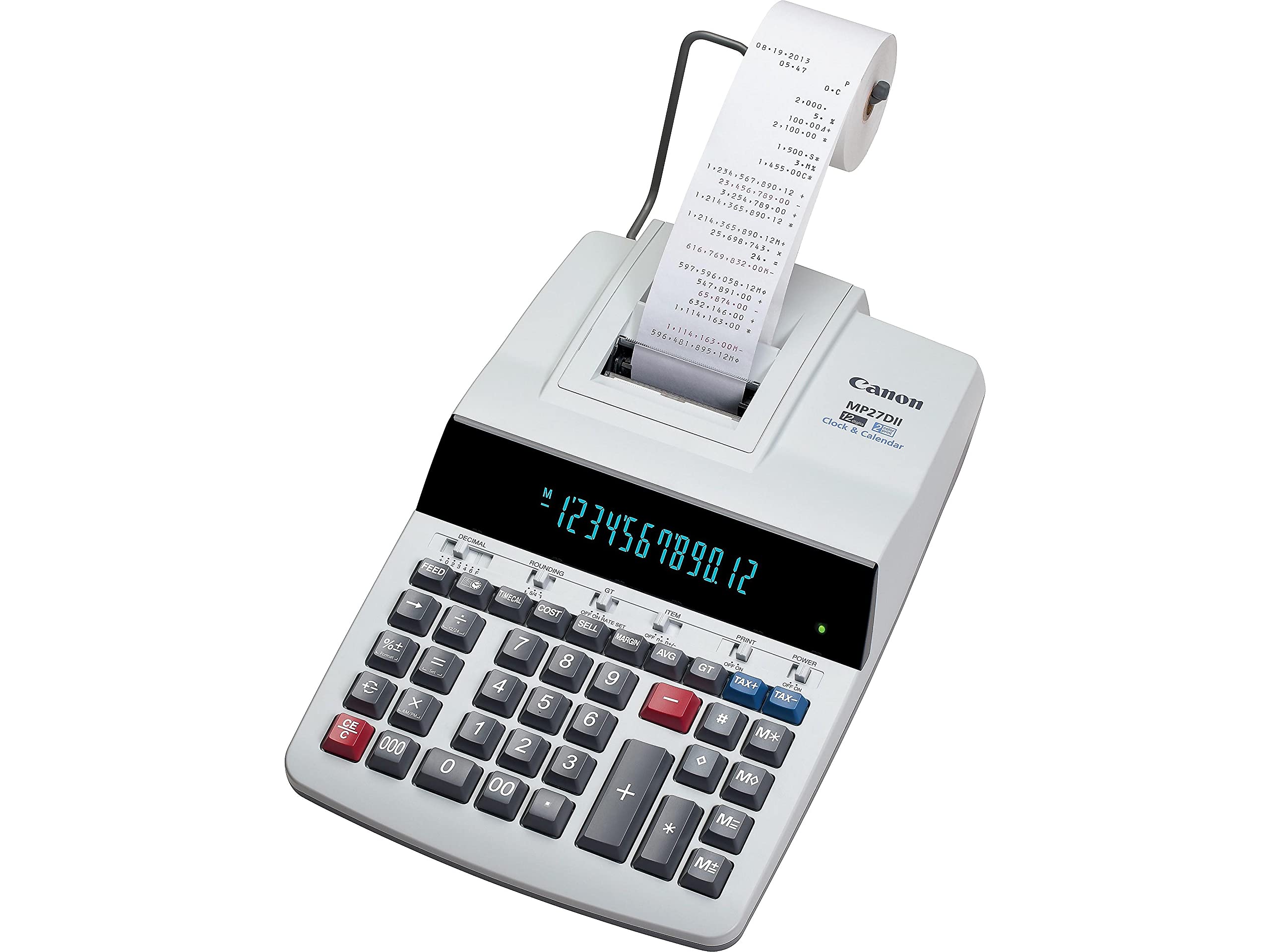 Canon - c Amazon.com : Canon MP27DII 12-Digit Calculator w/Printing 8