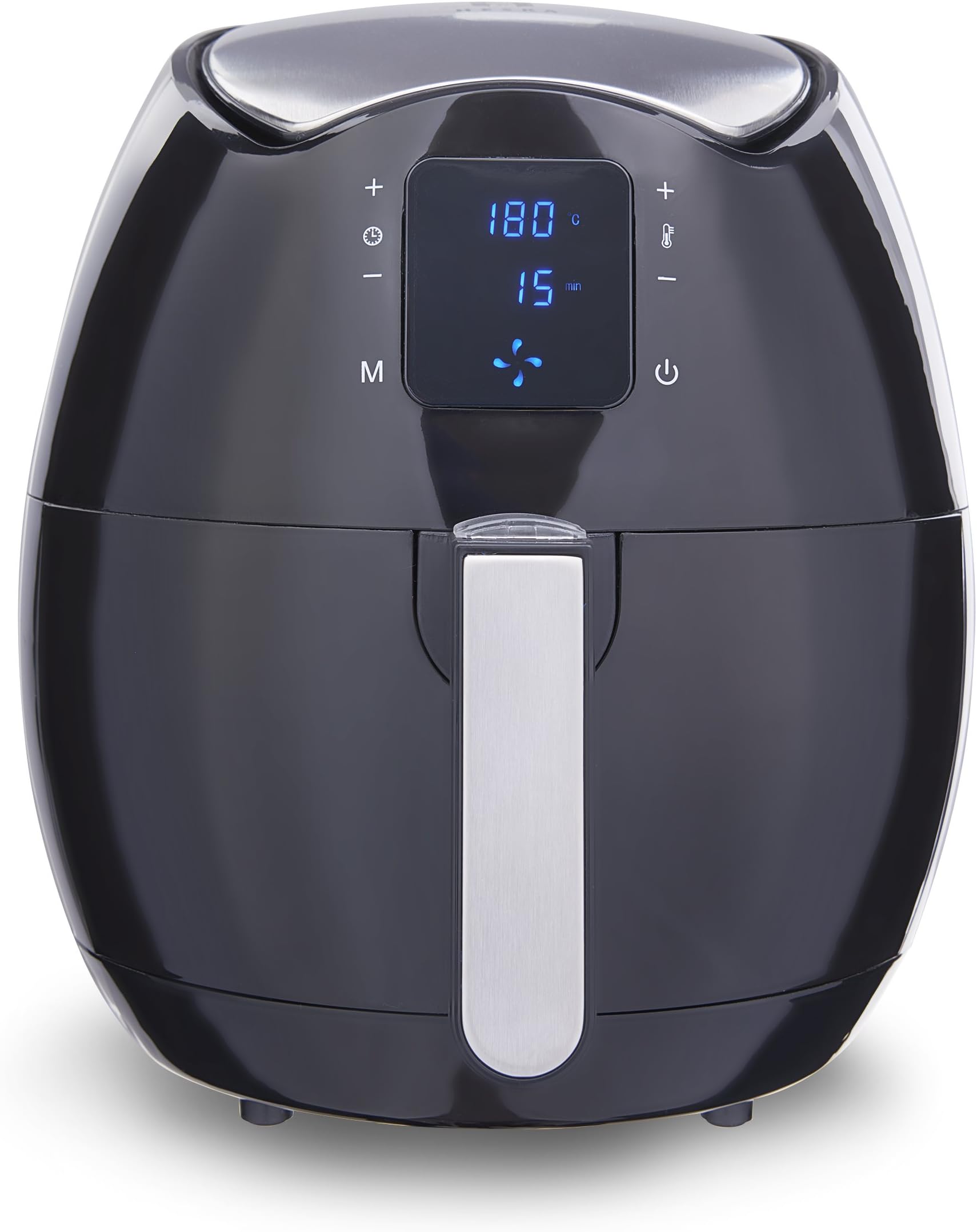 HESKA Air Fryer - 1500W Oil Free Multicooker Oven - Healthy Fried Food -Electronic Screen Panel - Touch Buttons -Power AirFry - Dishwasher Safe Parts - Fry Basket & Recipe Book Included - Electric Oven Powerful 1500W - Large ( 3,2L)