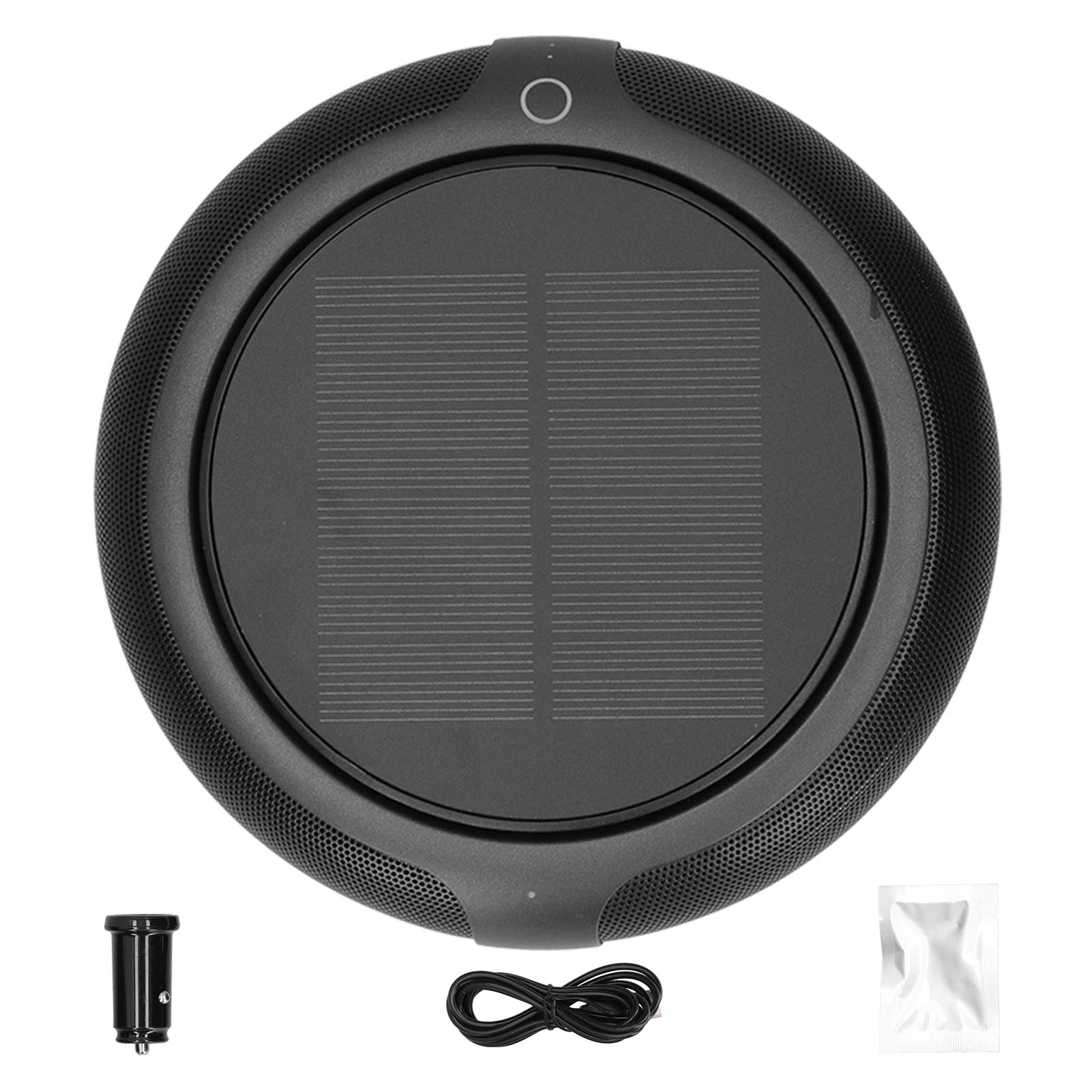 Brrnoo Auto Luftreiniger Solar, Luftreiniger Auto mit Vibrationsschalter Automatische Ein und Ausschaltung 1200mAh Akku Dreischicht HEPA Filter for Zuhause Geruch und Formaldehyd