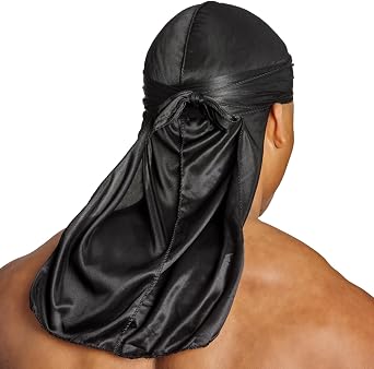 SHYNE Silky Durag | Perfect for Waves, Braids & Locs | Premium Silk Du Rags for Men & Women | Wide & Long Tail | Ultra-Soft & Wrinkle Free Satin | Black Owned Business