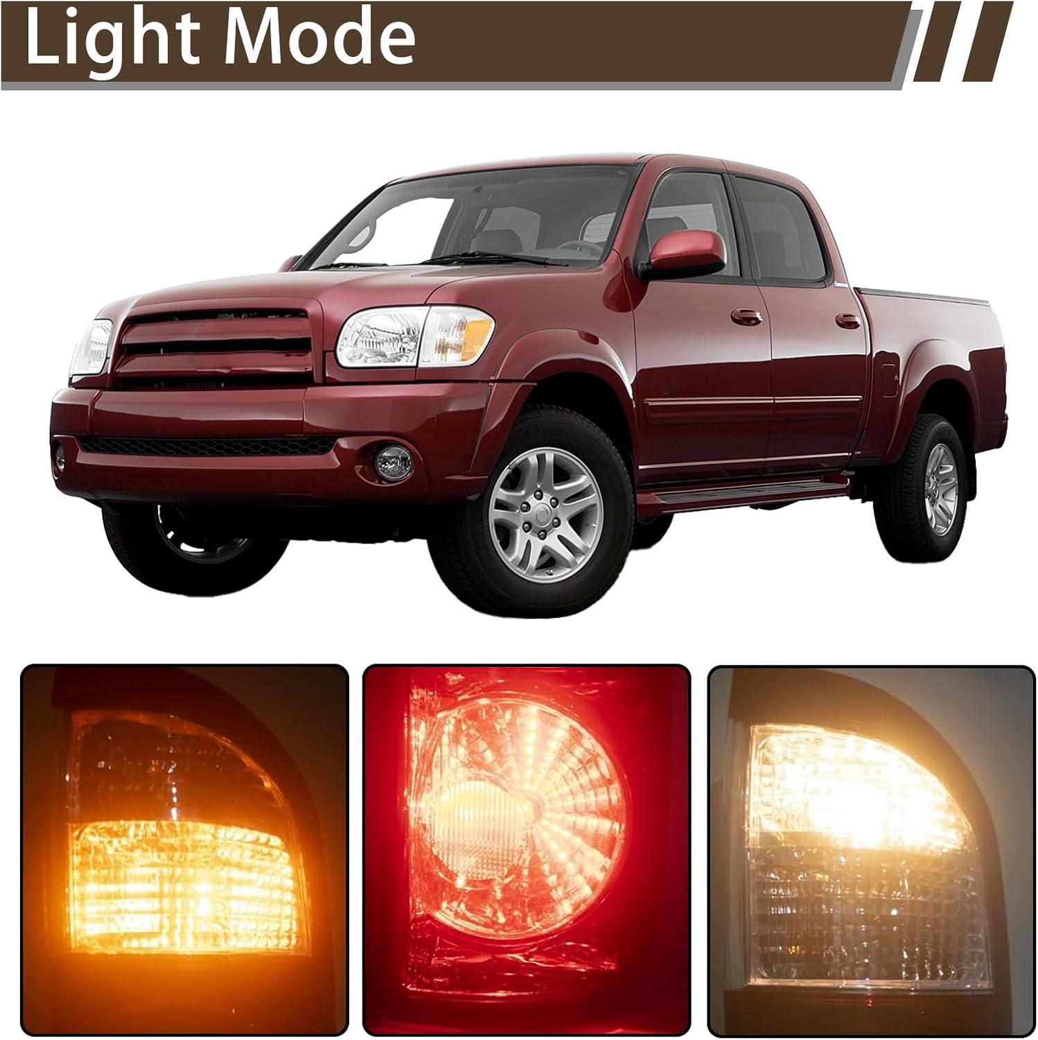 Tail Light Assembly Compatible With 2004 2005 2006 Toyota Tundra Left Driver Side Halogen Rear Brake Lamps Includes Wiring Harness Fit 4 Door Double Cab