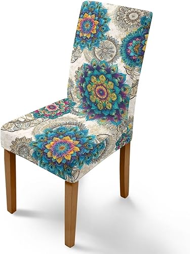 Miniatura 32 de Rnyleeg Red Rose Butterfly Chair Covers for Living Room No Arms Stretch Dining Chair Covers Set of 1 Soft Washable Kitchen Chair Protector Cover