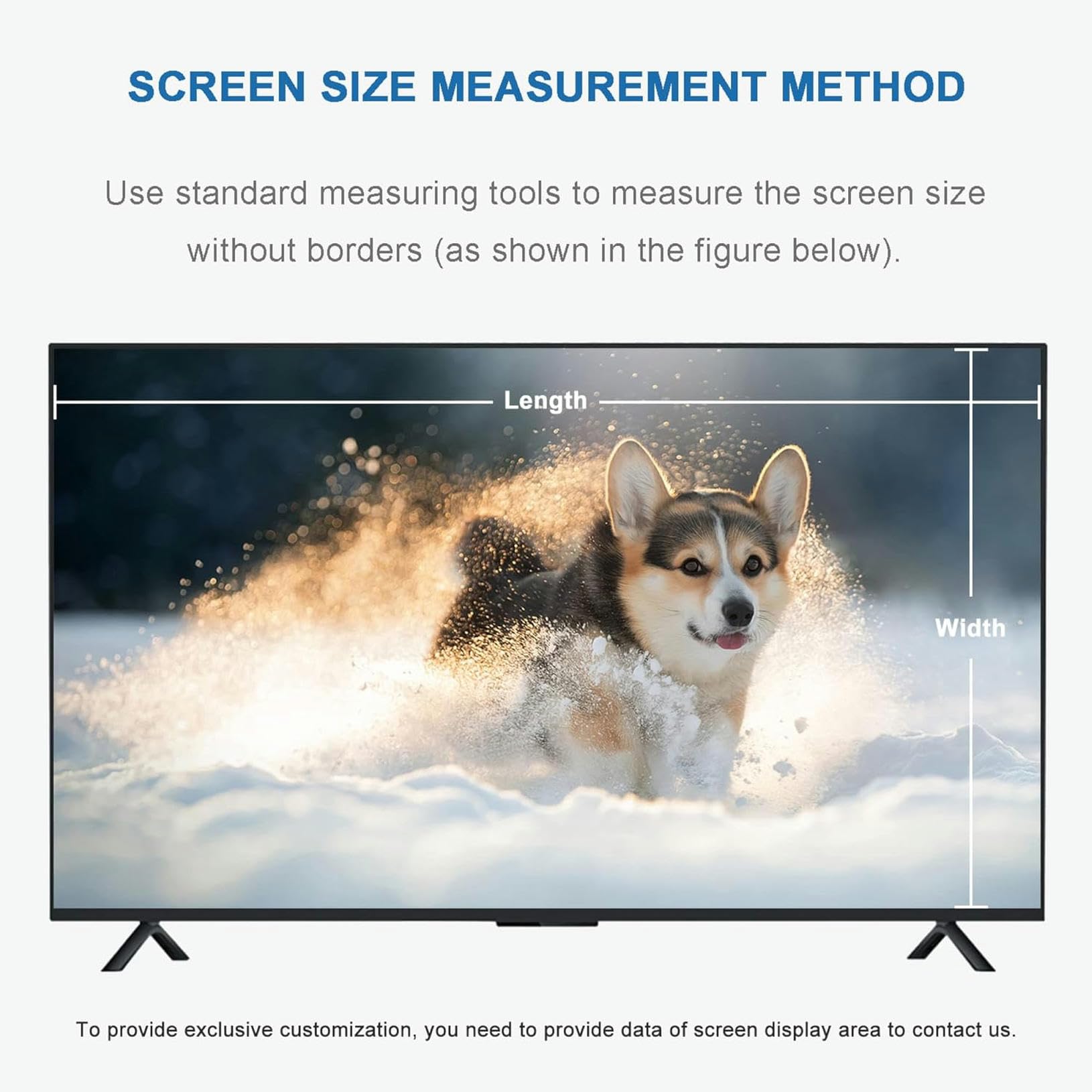 Bildschirmschutzfolie für Fernseher, 43-65 Zoll Blaulichtfilter, matt gefrostet, Kratzfest(60Inch/1338x756mm)