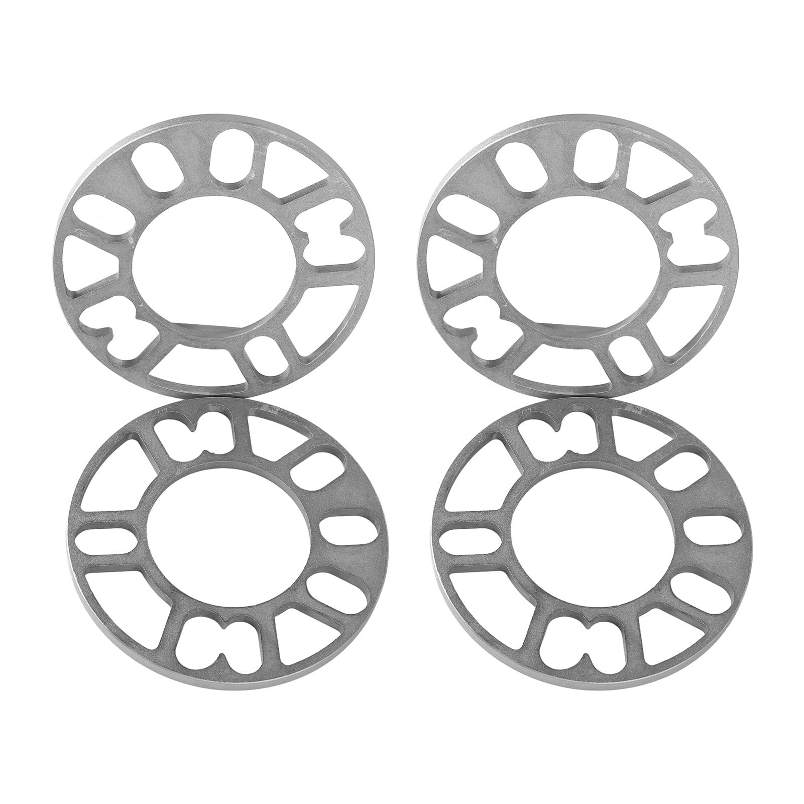 4 Piezas 8 Mm Separadores Universales de Aleación de Aluminio | Espaciadors de Rueda Centrado en El Cochede, Junta Et de Cubo Universal de 4 o 5 Orificios