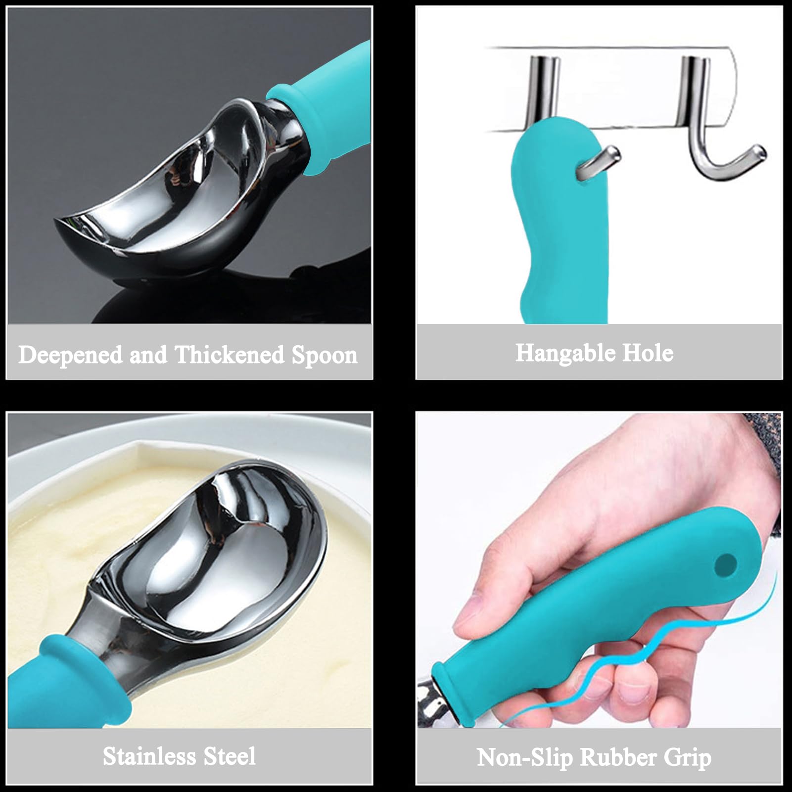 Cucchiaio Per Gelato In Acciaio Inox - Dosatore, image size:1601x1601