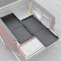 Maxzina Slide-Out Truck Bed Cargo Tray for F150 Silverado Sierra Ram Tundra - HDPE Lightweight Organizer, 5.2FT+ Beds Only