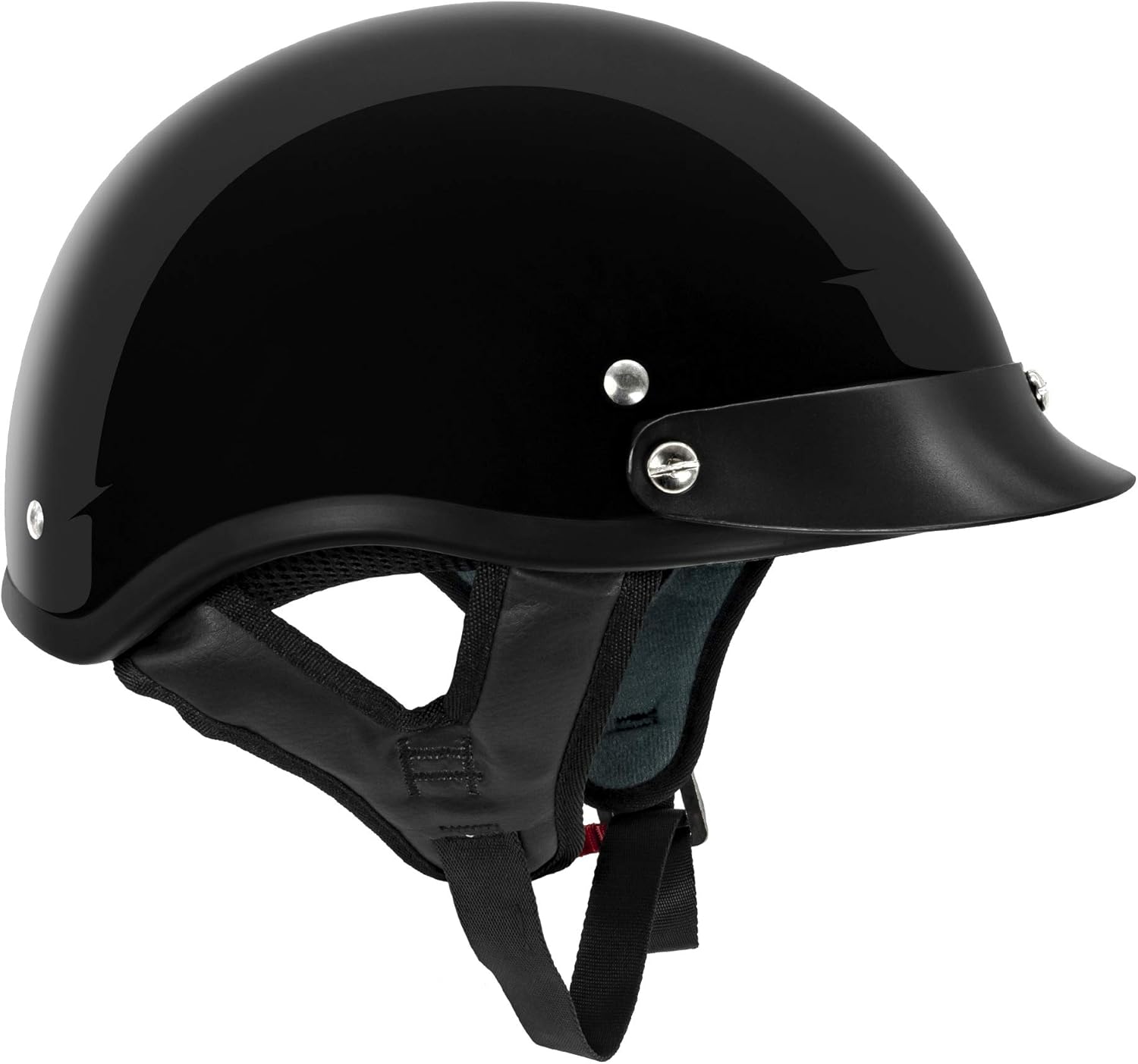 VCAN Cruiser Solid Half Face Motorcycle Helmet