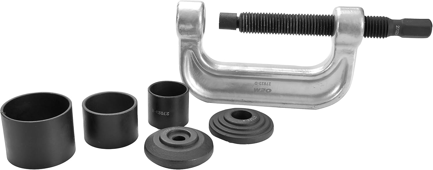 OEMTOOLS 27023 Ball Joint Press Set, C Clamp Ball Joint Tool, Steel Ball Joint Press