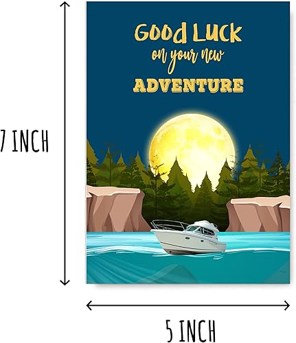 Miniatura 2 de Tarjeta de felicitación - Buena suerte en tu nueva aventura - Nueva tarjeta de trabajo - Nueva tarjeta de movimiento - tarjeta para él ella