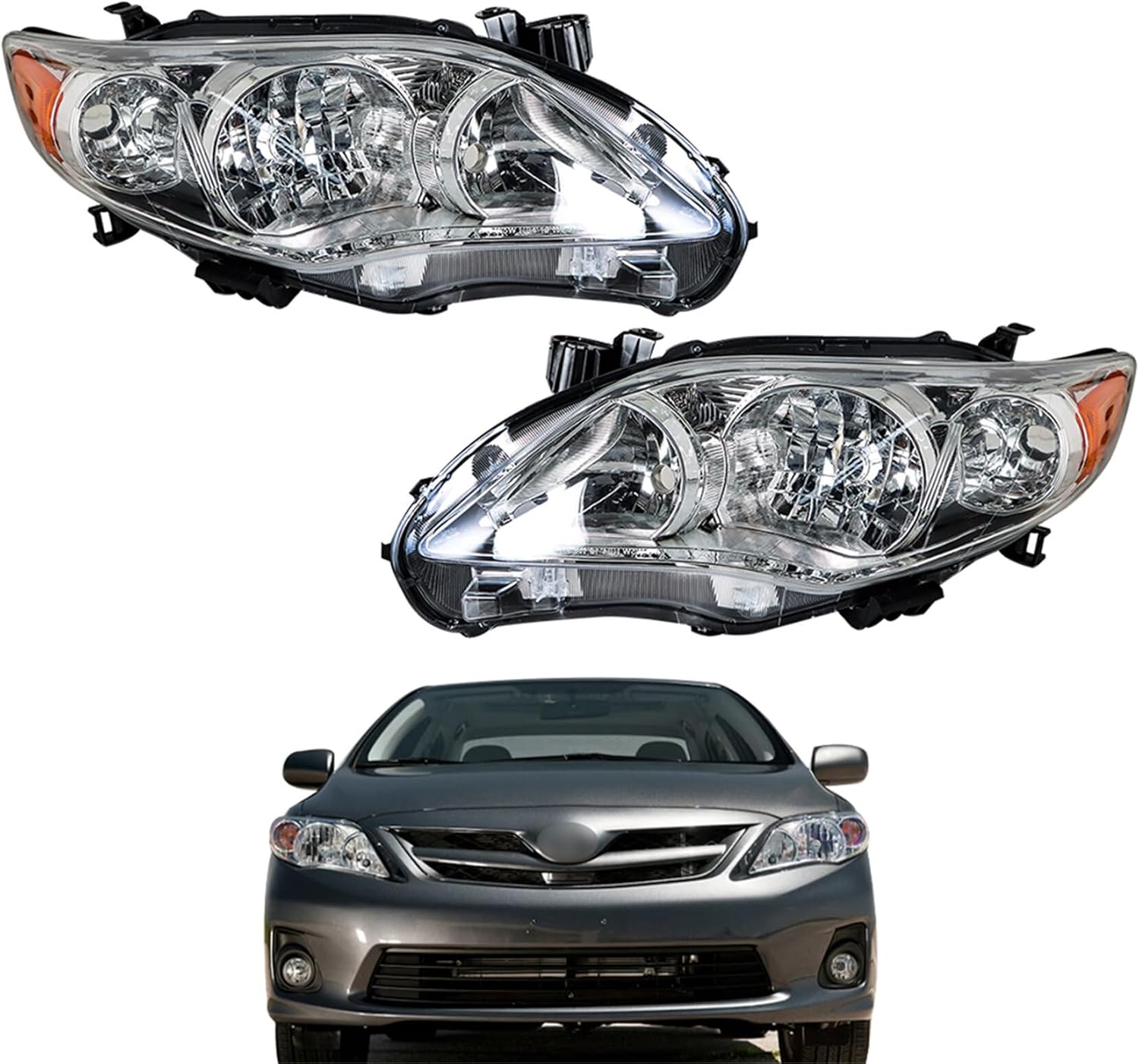 Amazon.com: labwork Headlight Headlamp Assembly Replacement for Toyota ...