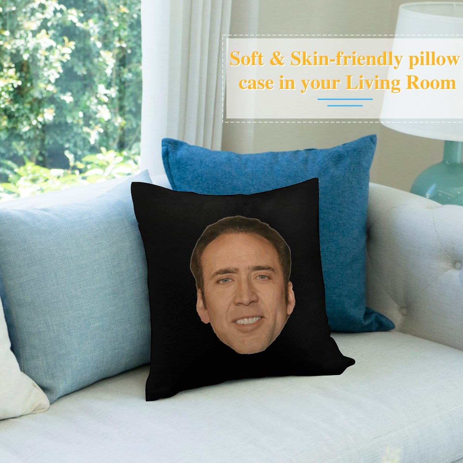 Amazon.co.jp: 枕カバー ニコラス・ケイジ Nicolas Cage クッション
