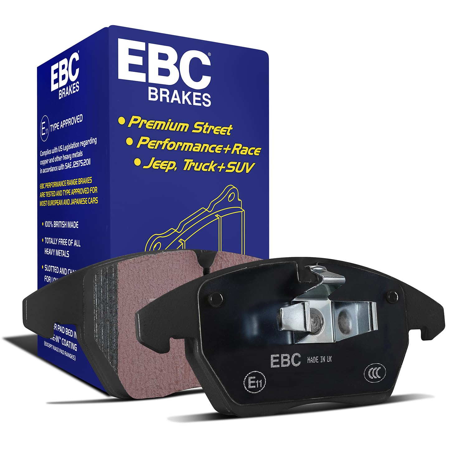 EBC Blackstuff Ultimax Bremsbeläge – Hinten für Audi A1 8X1, 8XK, 8XA