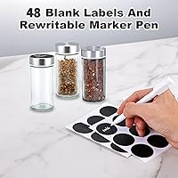 Vista 4 de Organizador de especias para despensa y almacenamiento de especias con frascos, organizador de especias para encimera, estante vertical