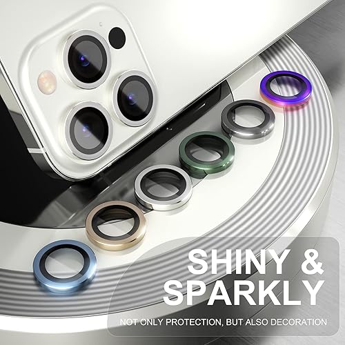 Miniatura 35 de Choiche Protector de lente de cámara compatible con iPhone 14 Pro/iPhone 14 Pro Max, protector de pantalla de vidrio templado 9H, accesorios