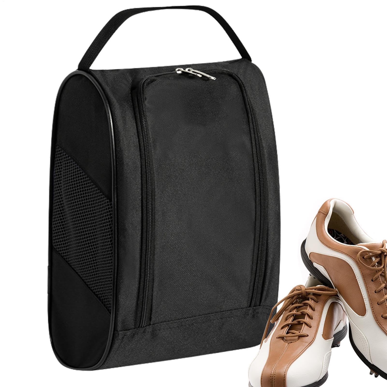 Porta Zapatos de Golf, Estuche para Zapatos de Golf,Bolsas para Zapatos Deportivos y de Viaje con ventilación Bolsas Porta Zapatos Transpirables Deportivas con Cremallera Bolsa pa