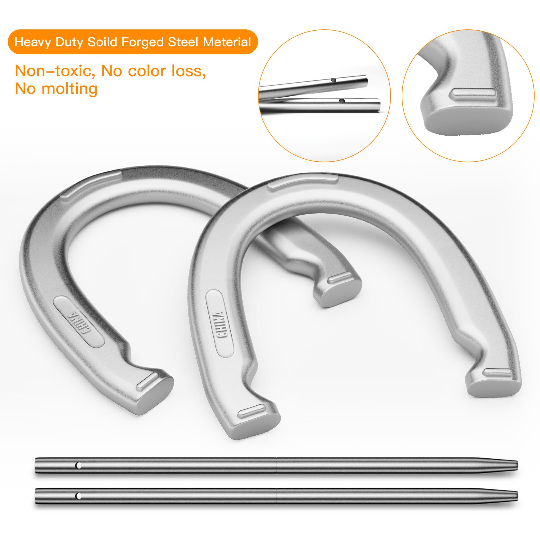 NQV Horseshoe Game Set for Adults Indoor Outdoor