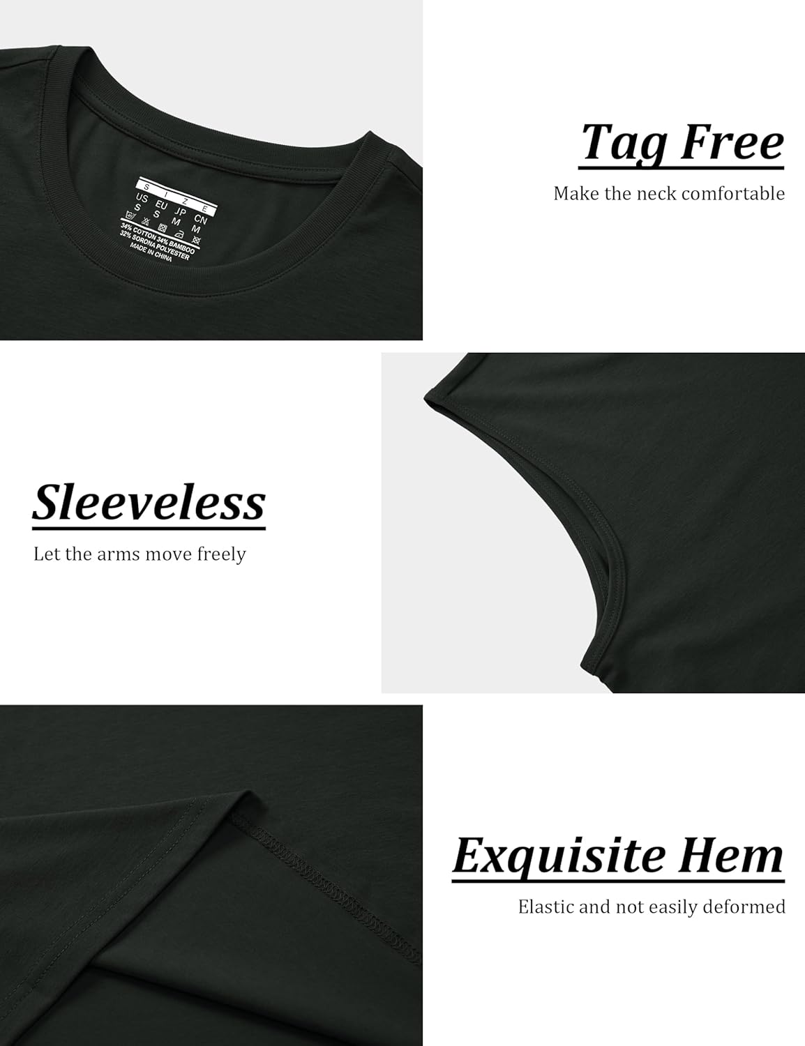 MAGCOMSEN Men's UPF 50+ Tank Top Workout Sleeveless Muscle Shirts Lightweight Casual Cooling Sleeveless Shirt for Gym Beach - Image 5