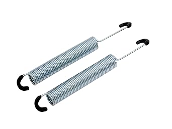 6-9/16" Replacement Recliner Sofa Chair Mechanism Tension Steel Spring 2Pcs - Long Neck Hook Style
