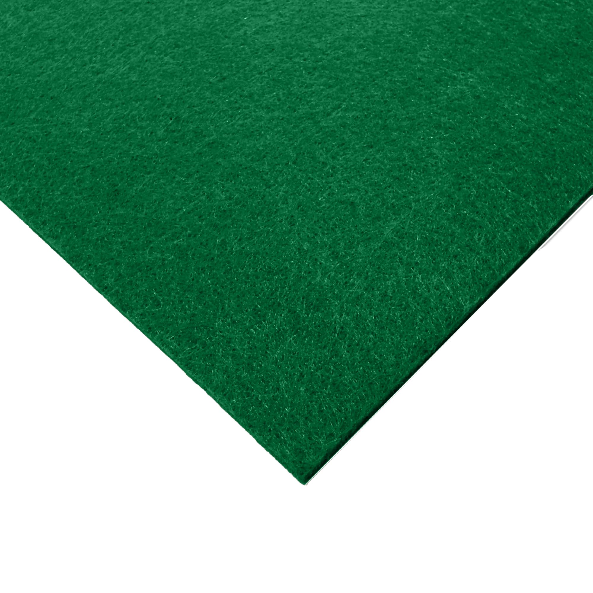 Thefabrictrade Emerald Thick 3Mm Acrylic Felt Fabric | 5Pk A4 Sheet 30Cm X 21Cm | Craft, Sewing & Upholstery Material | Baize Poker Table Cover | Soundproof Acoustic Diy (Emerald)