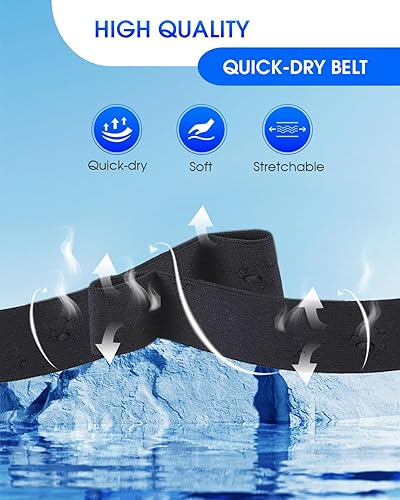 Miniatura 7 de Aegend Snorkel Mask Goggles with Nose Cover with Adjustable Soft Knitted Strap, Panoramic 180 View, Anti-Fog Anti-Leak Swim Goggles with Adult&Youth