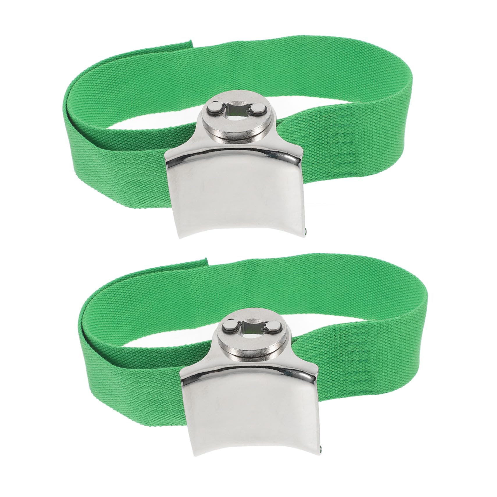 2 Stück Gurtschlüsselsatz aus Grünem Canvas mit Edelstahl Ergonomisches Design und Kompakte Größe für Ölfilter bei Motorradreparaturen und Auto Reparatur