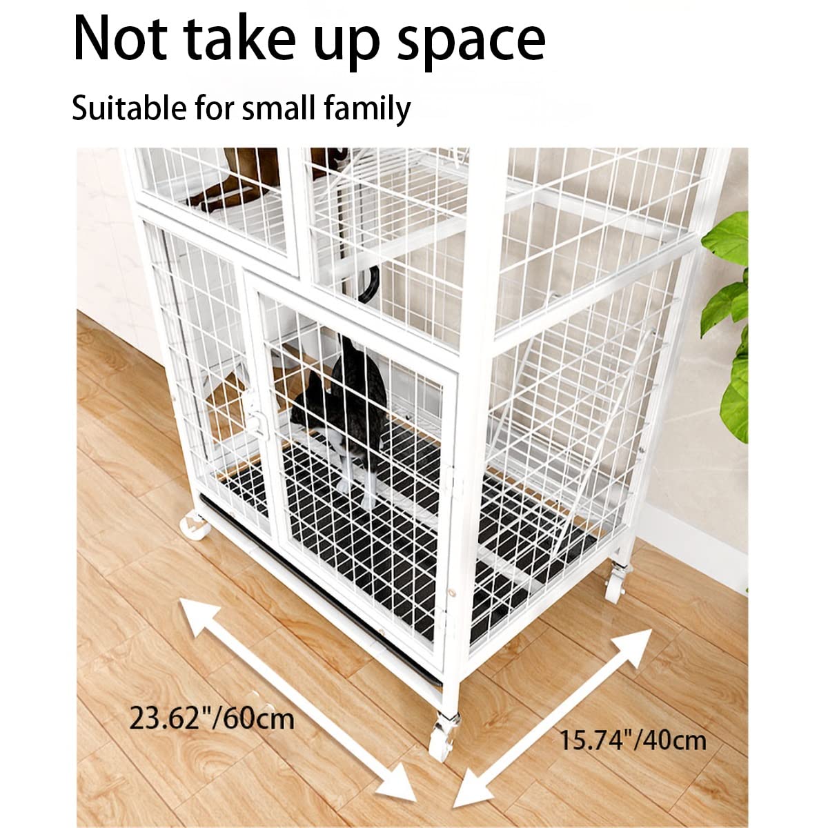 Amazon | 猫ケージ小動物檻、大型猫のケージ3層58インチの金属子猫の家