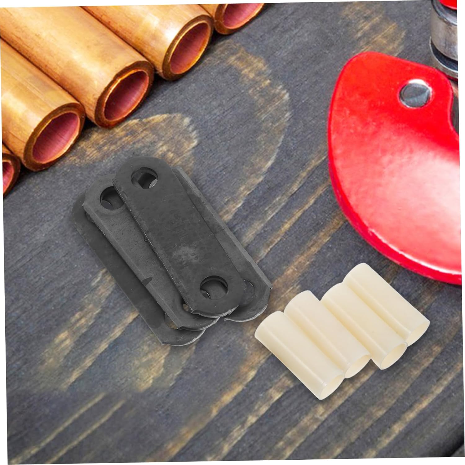 NUOBESTY Tandem Trailer Axle Shackle Kit for 3500-7200 lb Double Eye Springs Includes Nylon Bushings Bolts and Self-Locking Nuts for Trailer Suspension and Stabilization