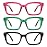 XVXV Reading Glasses for Women Men - Blue Light Blocking Readers Oversize Oprah Square Anti Glare/Eyestrain Spring Hinge(3Pack*Mix7,1.5X)