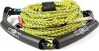 Vista 5 de WOW Sports - Cuerda de remolque para tubo de cubierta, wakeboard y esquí acuático - 70 pies - Con mango de truco