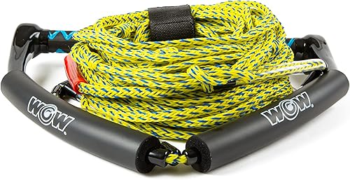 Miniatura 5 de WOW Sports - Cuerda de remolque para tubo de cubierta, wakeboard y esquí acuático - 70 pies - Con mango de truco