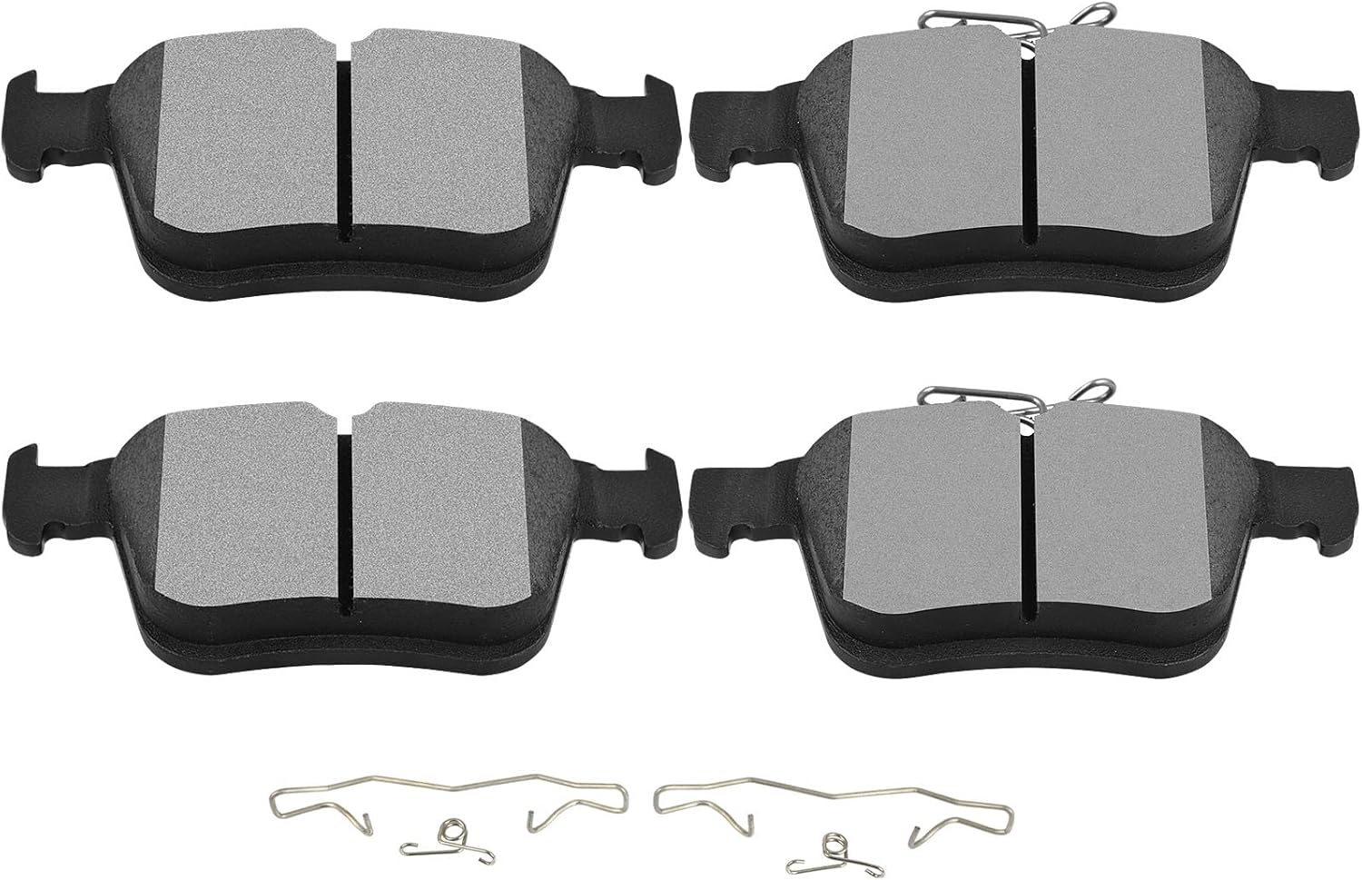 SCITOO D1761 Ceramic Brake Pads Sets Rear w/Hardware Replacement For Audi For A3/For A3 Quattro/For S3/For TT Quattro, For Volkswagen For Arteon/For Atlas/For Golf R/For Jetta/For Tiguan