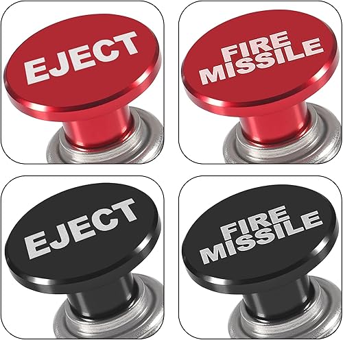 Miniatura 7 de 3 piezas EJECT Fire MISSILES - Cubierta de repuesto para encendedor de cigarrillos, botón de misiles de fuego, funda para encendedor de cigarrillos,