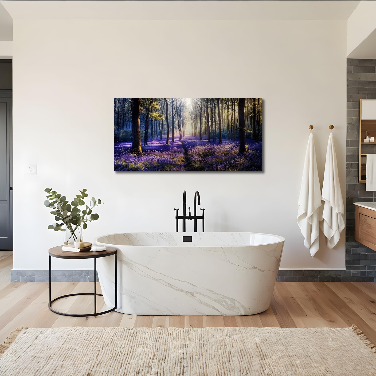 hyidecorart Bosque Natural Cuadros Decoracion Salon Moderno 50x100 cm | Imágenes De Alta Calidad, Impresión HD, Gran Formato, Material De Lienzo, Decoración De Mural, Regalo, Instalación Rápida