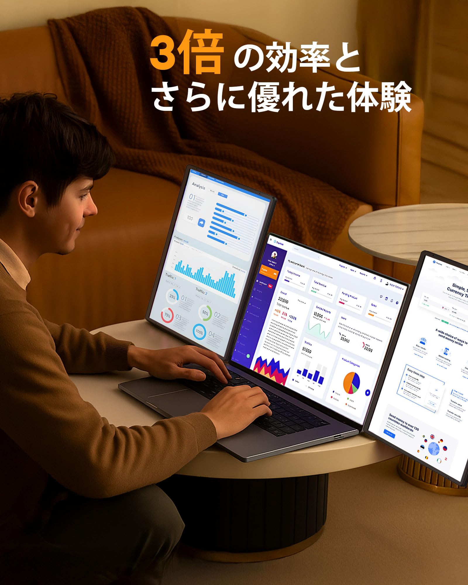 Amazon.co.jp: NGTeco 16インチ モバイルディスプレイ 1920×1200P IPS